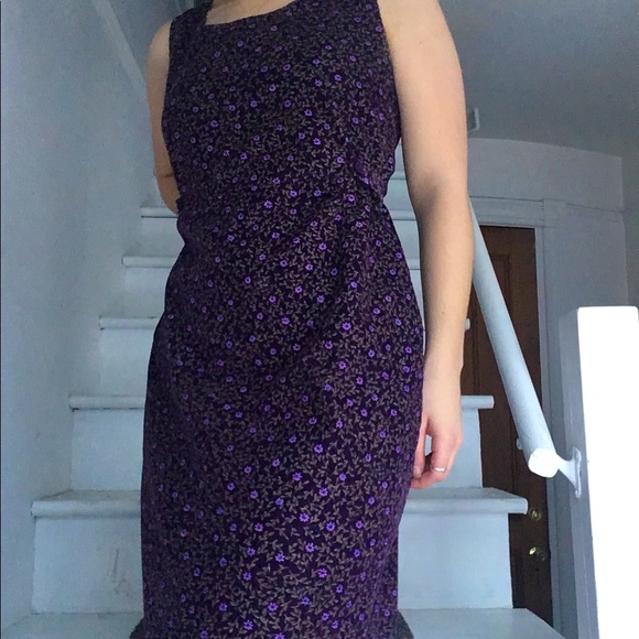 Purple corduroy dress - Picture 2 of 3